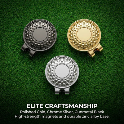 Custom Golf Hat Clip with Magnetic Ball Marker (Photo, Logo & Monogram)