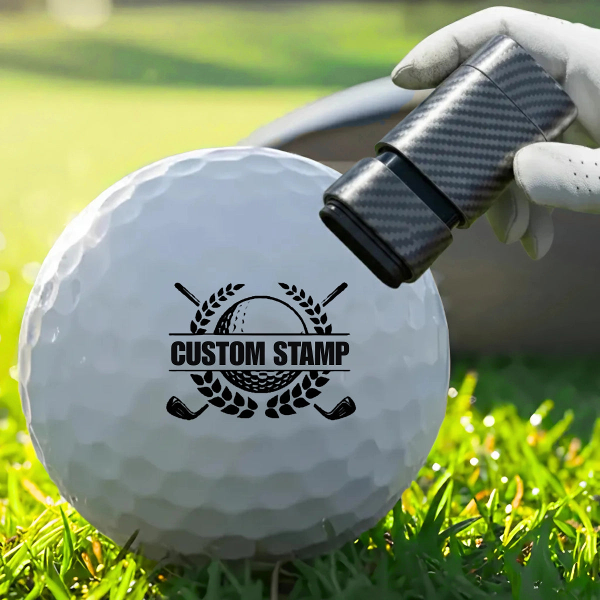 Vintage Country Club Custom Text Golf Stamp